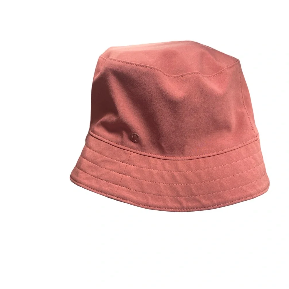 Lululemon Both Ways Reversible Bucket Hat Brier Pink Rose Leopard Size M/L